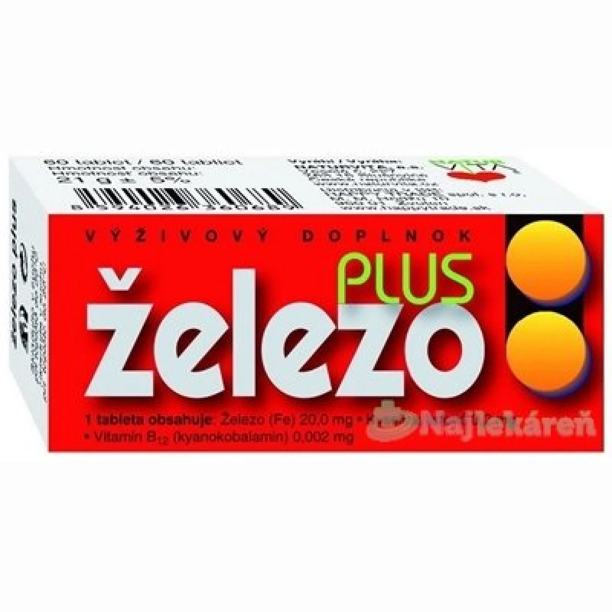 NATURVITA Železo plus 60 tabliet · záber 2