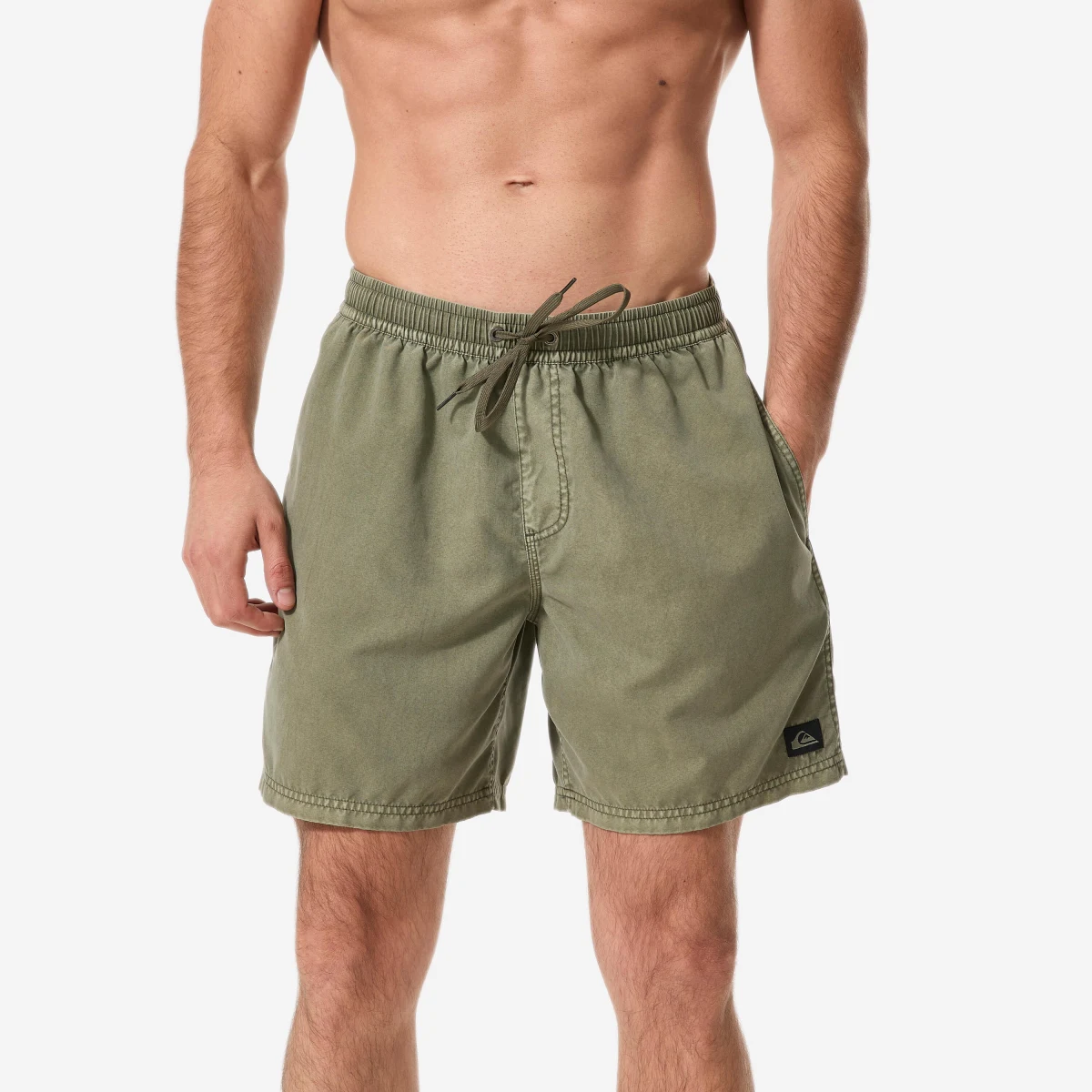 QUIKSILVER QUIKSILVER Surfwash boardové šortky polodlhé 17" kaki L · záber 1