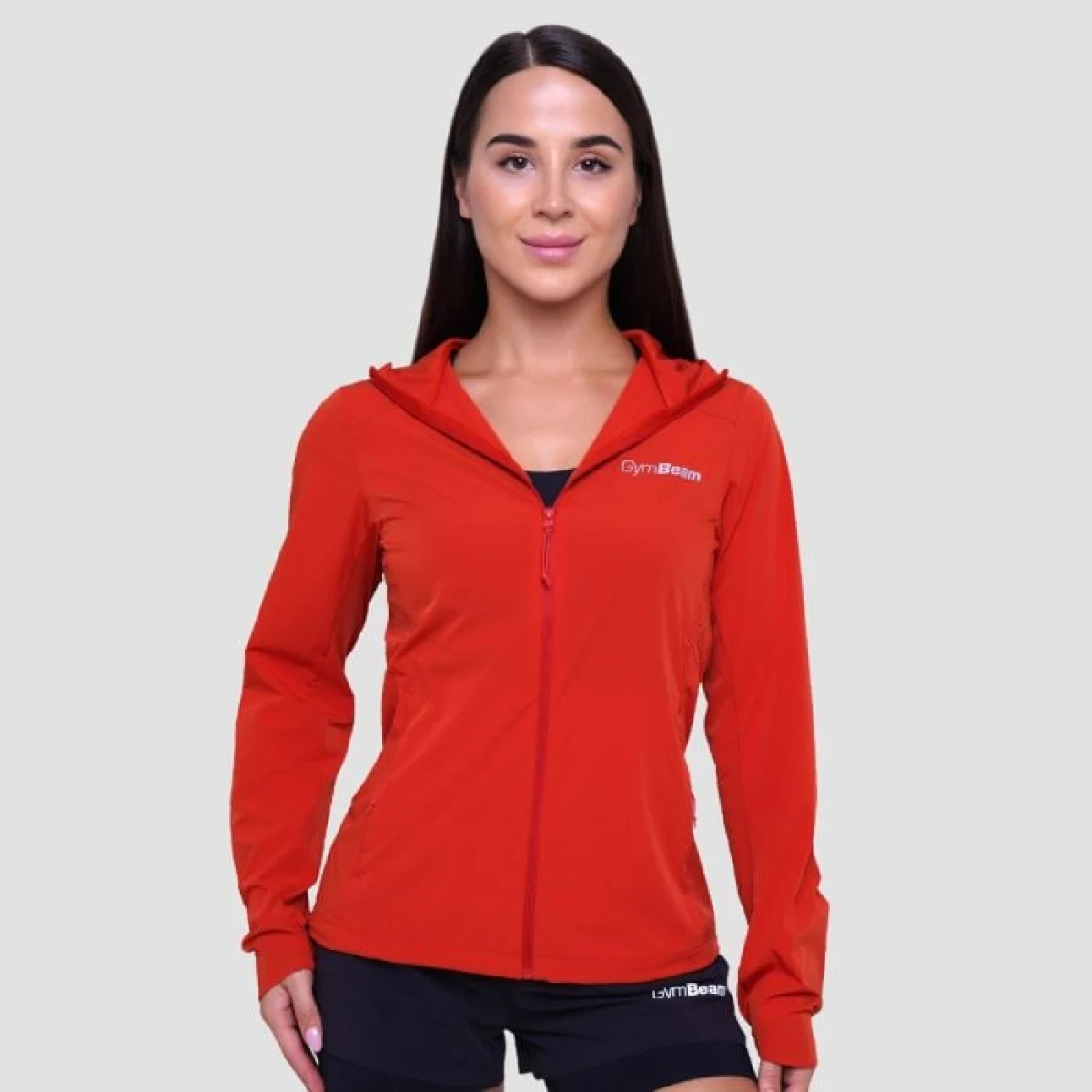 Дамско яке за бягане Pulse Running Jacket Orange - GymBeam - Размер: XXL | Тегло: 0,23 g | Опаковка: 55 · záber 1