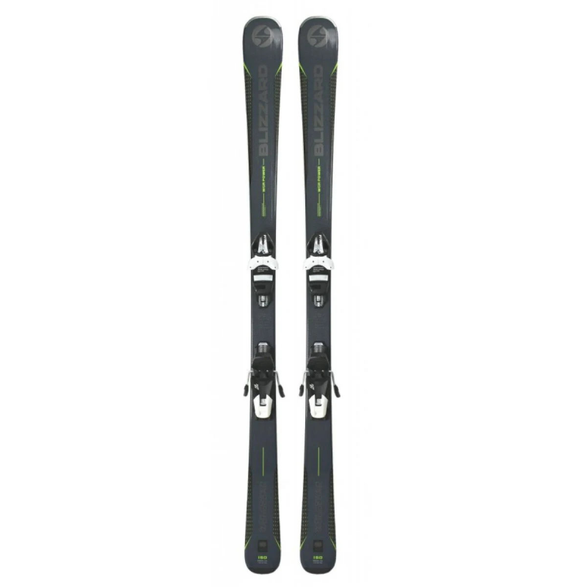 Lyže na zjazdovku - on piste (bez viazania) BLIZZARD WCR Power, black green, rental, flat · záber 2