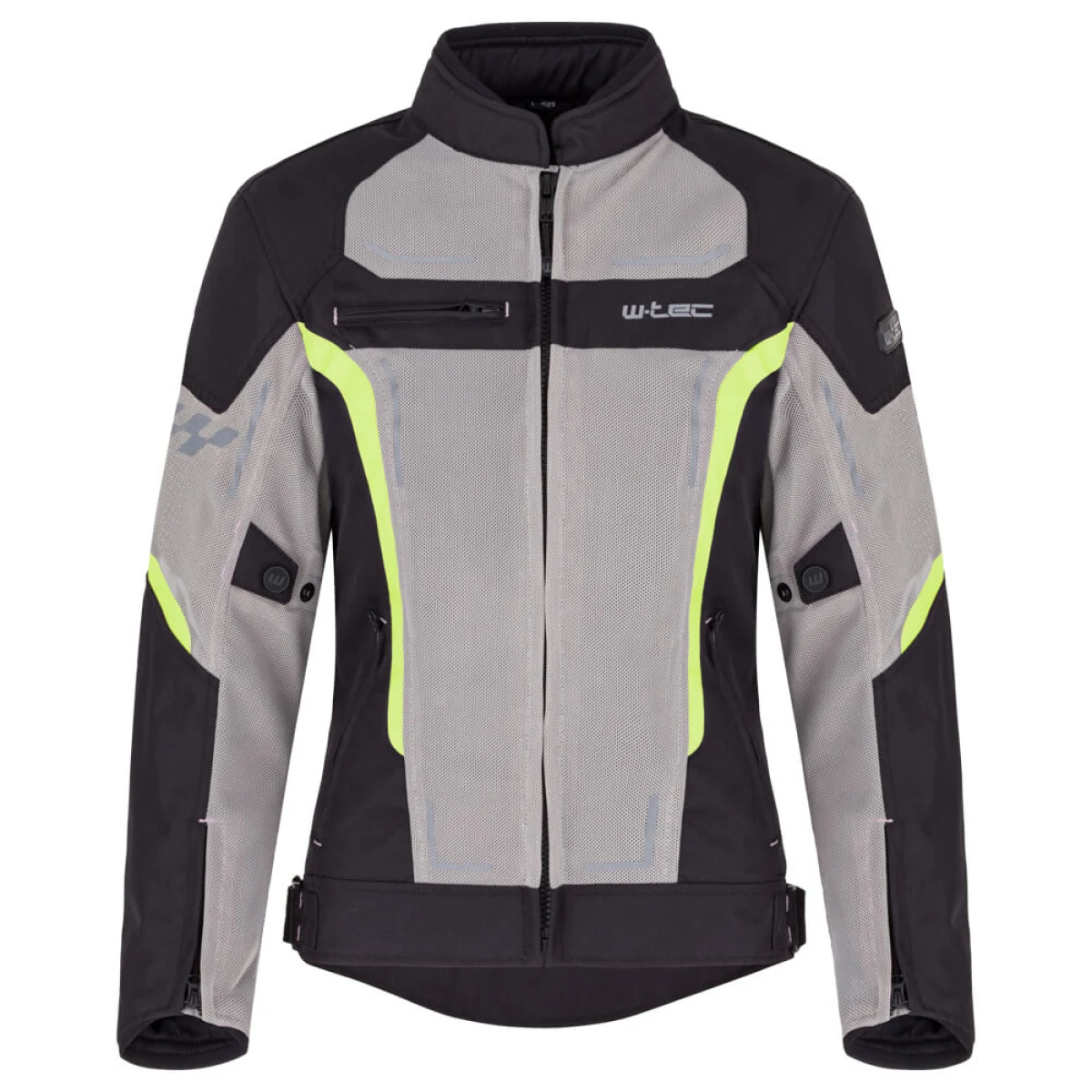 Letná dámska moto bunda W-TEC Mirelia Farba čierno-šedá, · záber 5