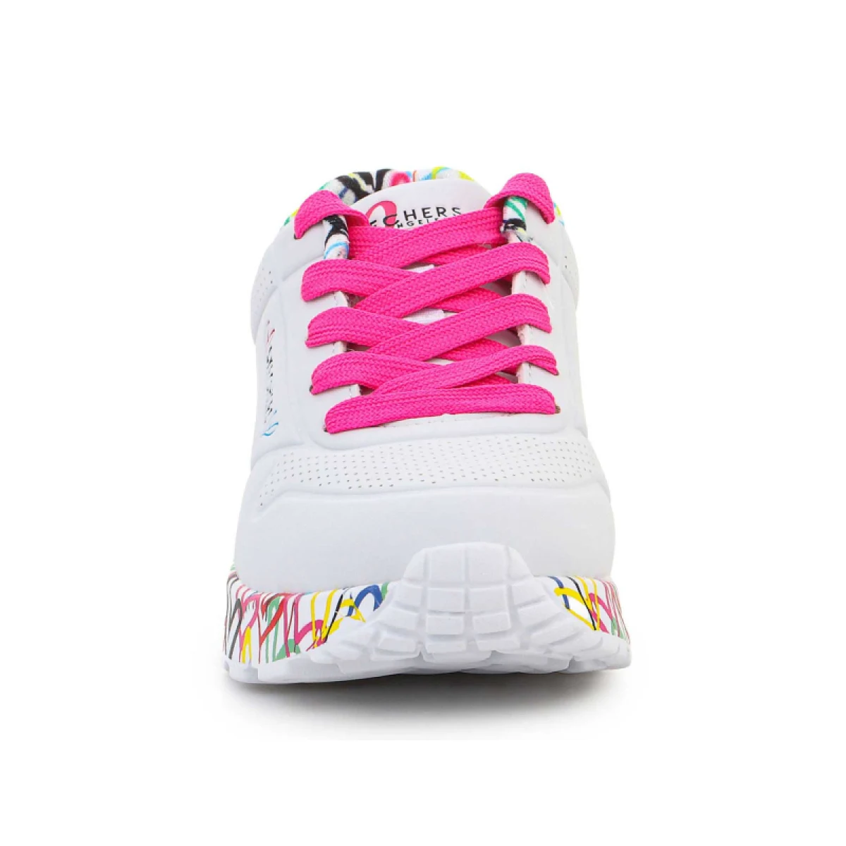 Dívčí rekreační obuv SKECHERS Uno Lite Lovely Luv K white pink · záber 5