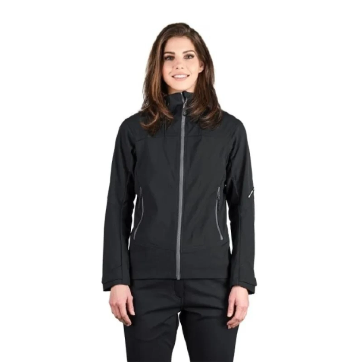Dámská turistická softshellová bunda NORTHFINDER TIFFANI-269black · záber 1