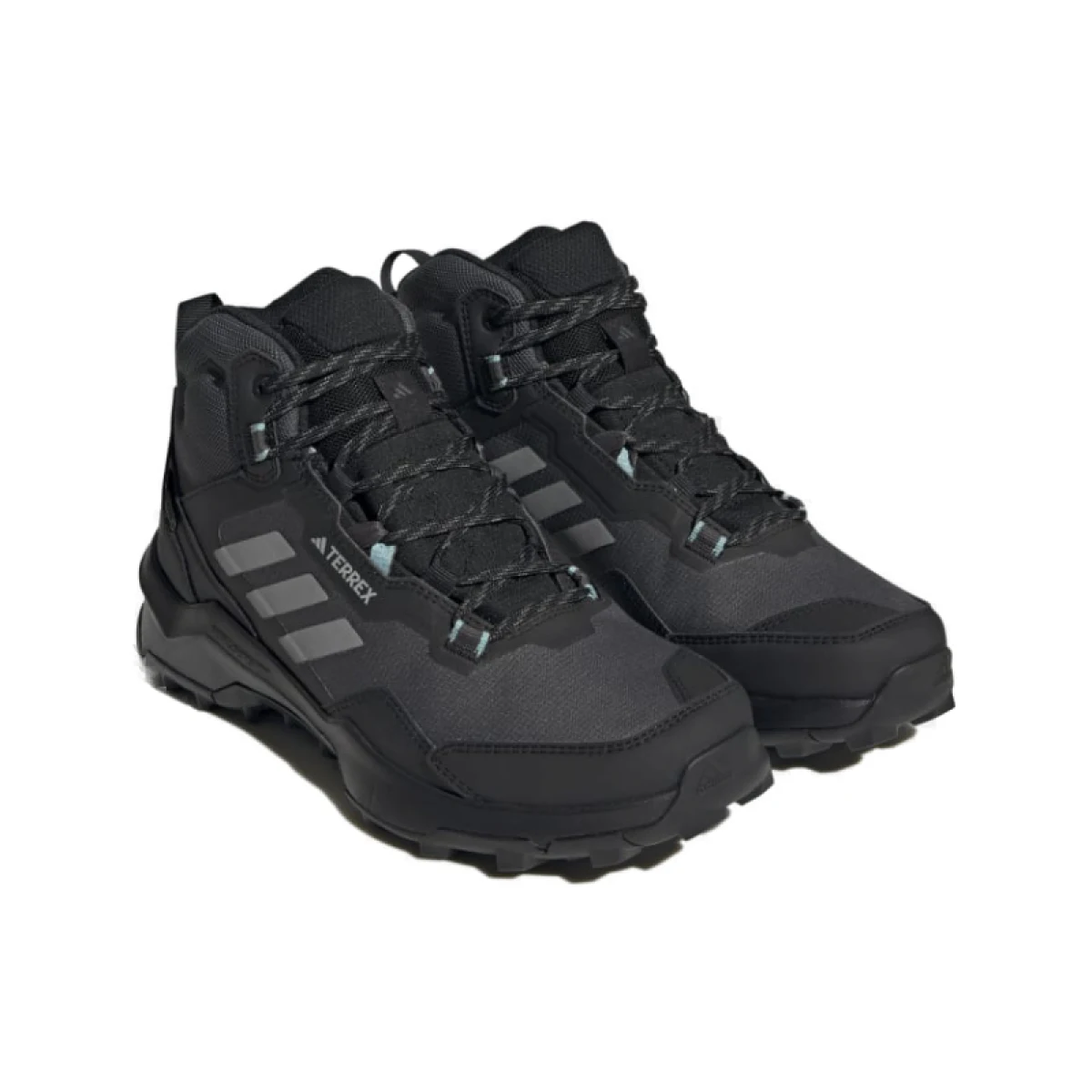 Kotníková turistická obuv ADIDAS Terrex AX4 Mid GTX core black grey three mint ton · záber 4