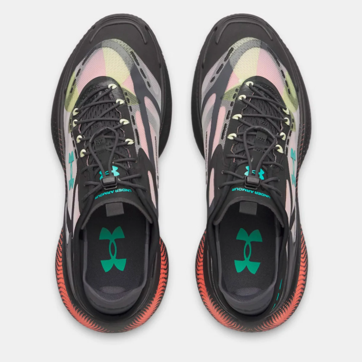 Pánska rekreačná obuv UNDER ARMOUR UA Echo M electric tangerine black green mode · záber 5
