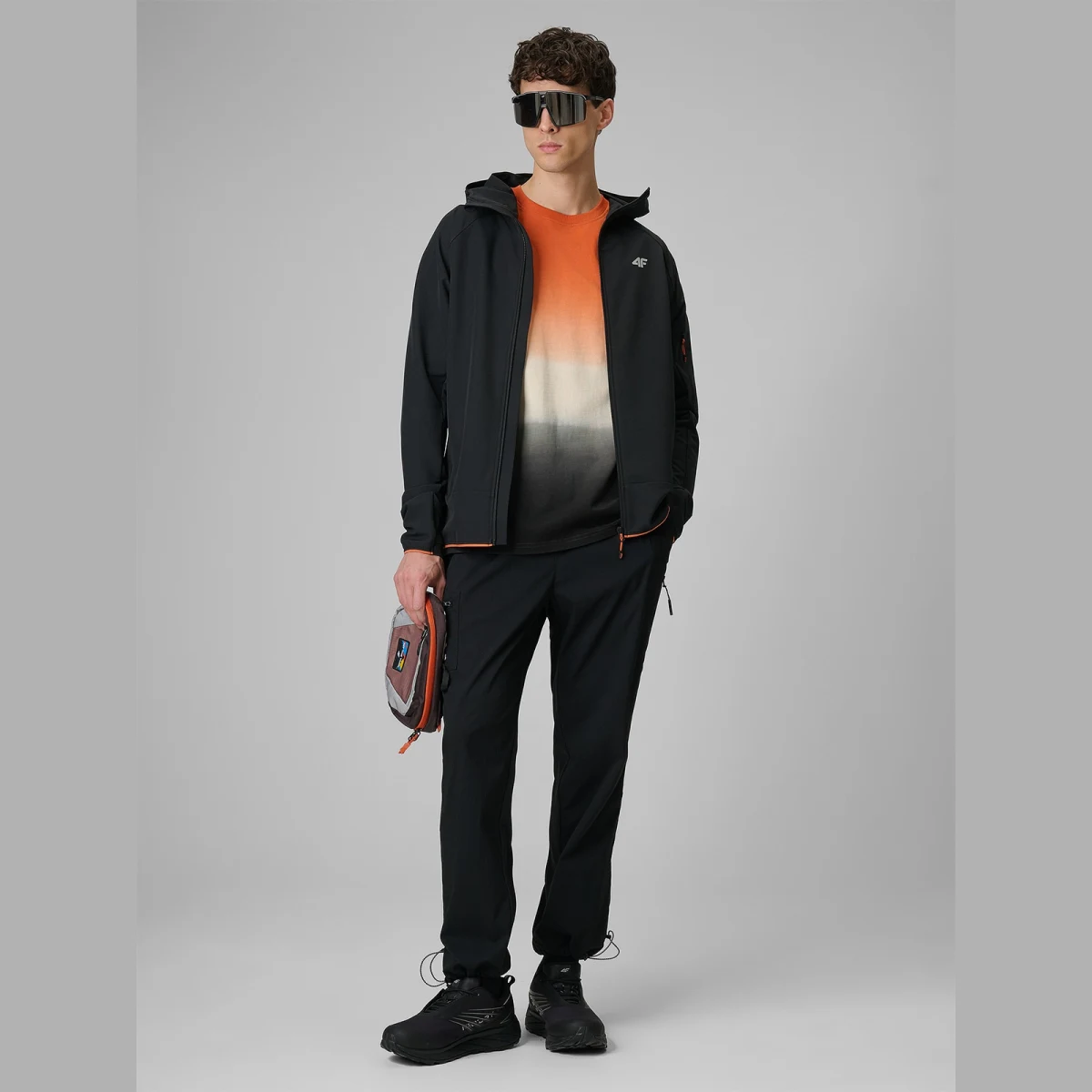 Pánské casual joggery kalhoty - černé · záber 1