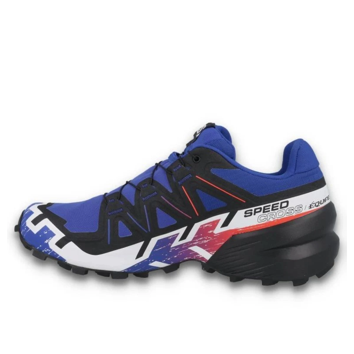 Pánska bežecká trailová obuv SALOMON Speedcross 6 GTX Equipe M surf web fiery red white · záber 4