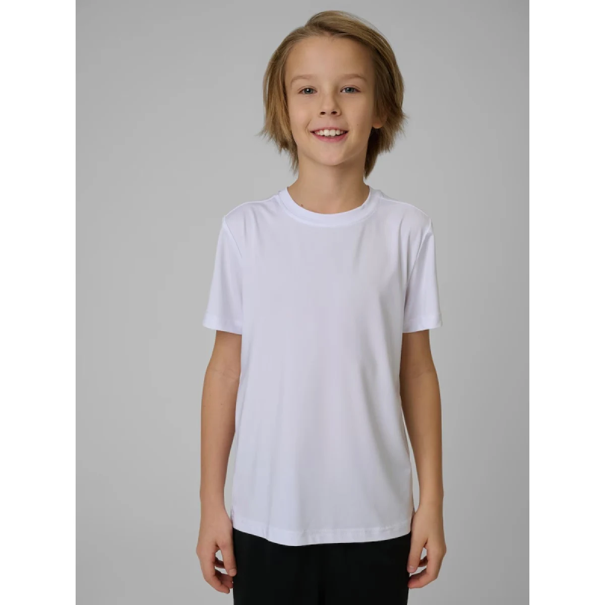 Chlapčenské tréningové tričko s krátkym rukávom 4F JUNIOR TSHIRT FNK M1966-10S-WHITE · záber 2