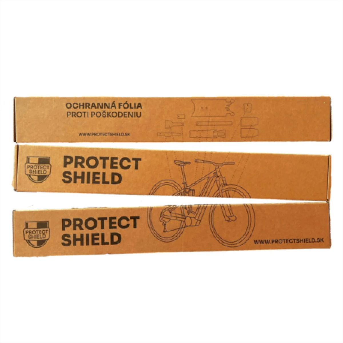 Ochranná fólie rámu kola sada PROTECTSHIELD FOIL AMULET eRIVAL 2024 - MATT · záber 1