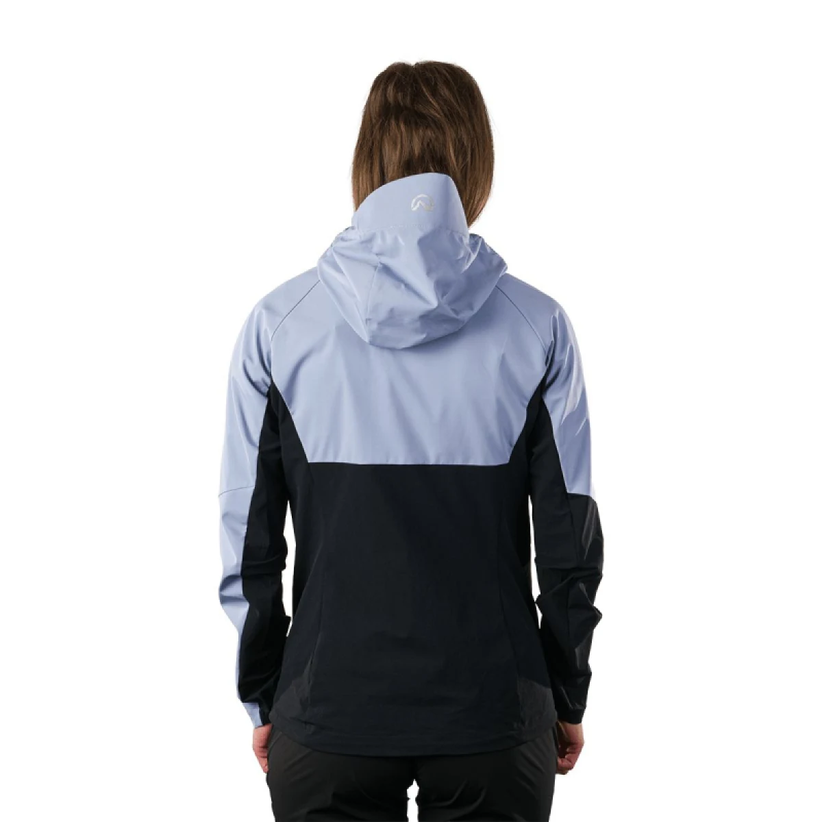 Dámska turistická softshellová bunda s kapucňou NORTHFINDER JAYLYN-665lavendergreyblack · záber 5