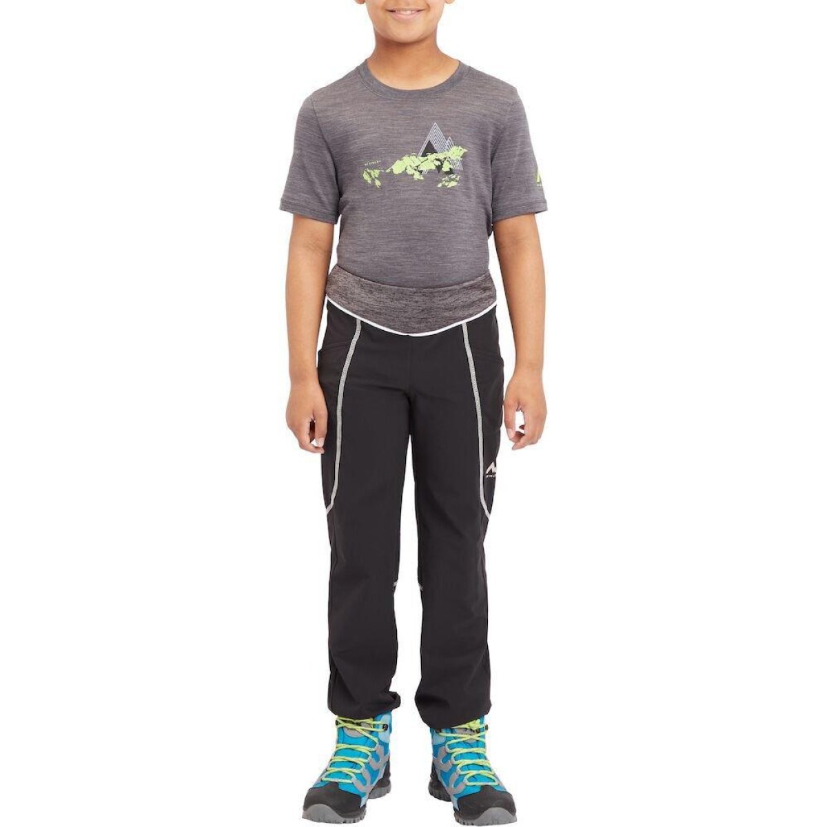 McKinley Zubal Hiking Pants Kids - Veľkosť: 176 | Farba: Čierna · záber 2