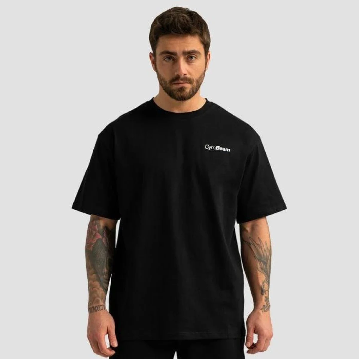 GymBeam Tričko Oversized Limitless Black - Velikost: XXL | Barva: čierna | Hmotnost: 0,26 kg | Balení: 75 · záber 9