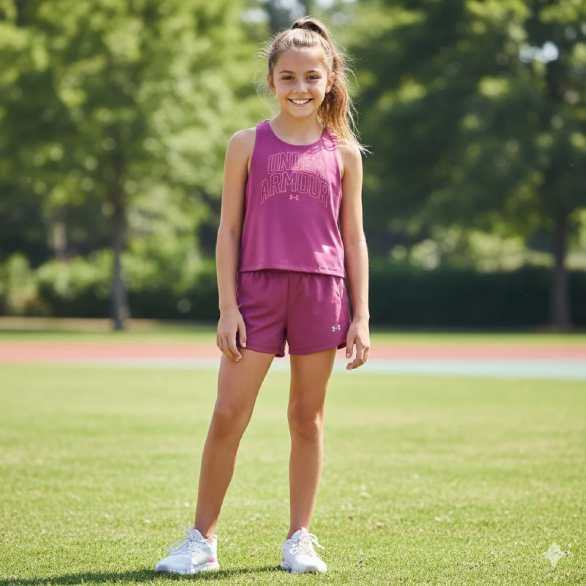 Dievčenské tréningové tielko UNDER ARMOUR UA Motion Branded Tank · záber 5