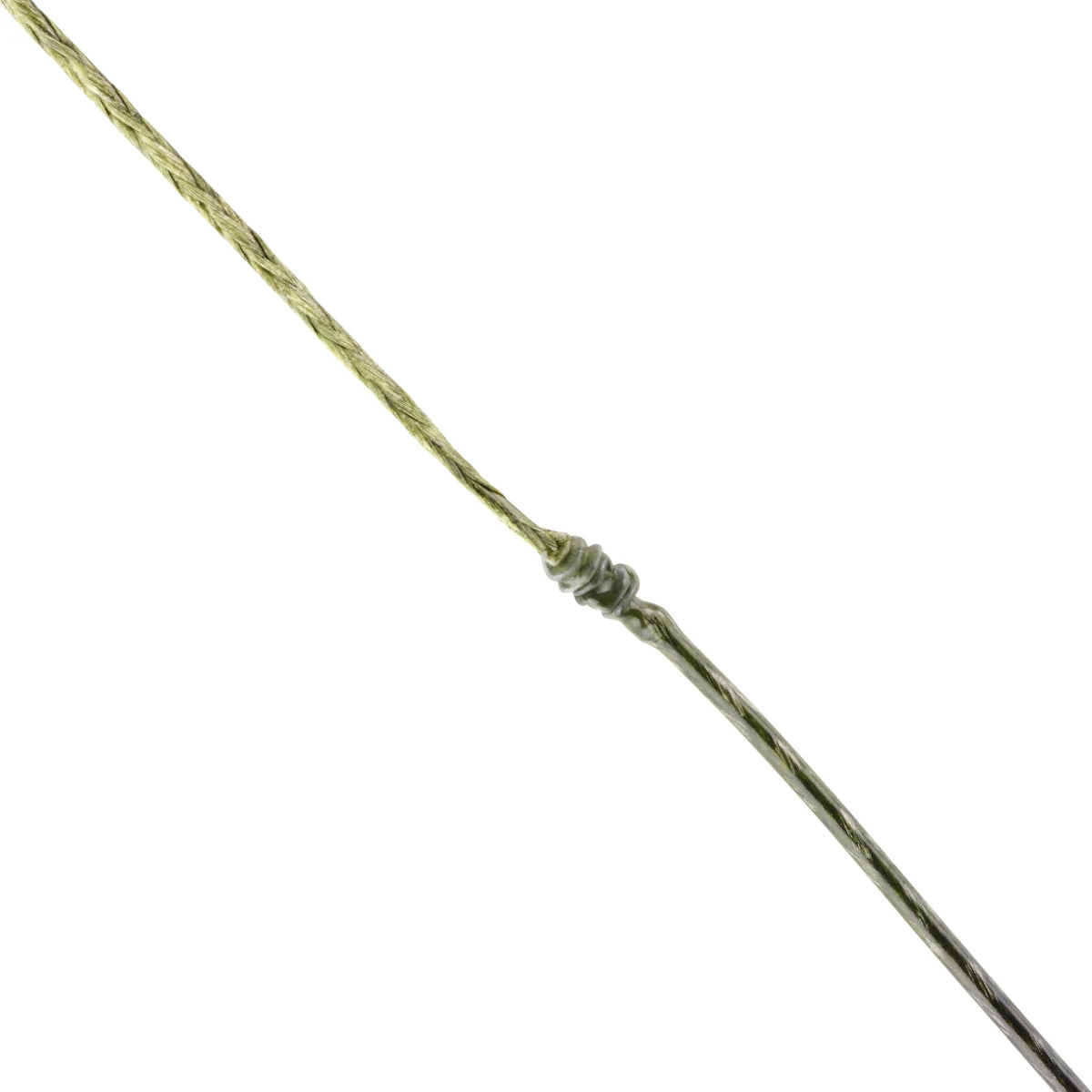 CAPERLAN Tuhá poťahovaná spletaná nadväzcová šnúra na lov kaprov zelená/sivá 20 m 25 lbs · záber 2