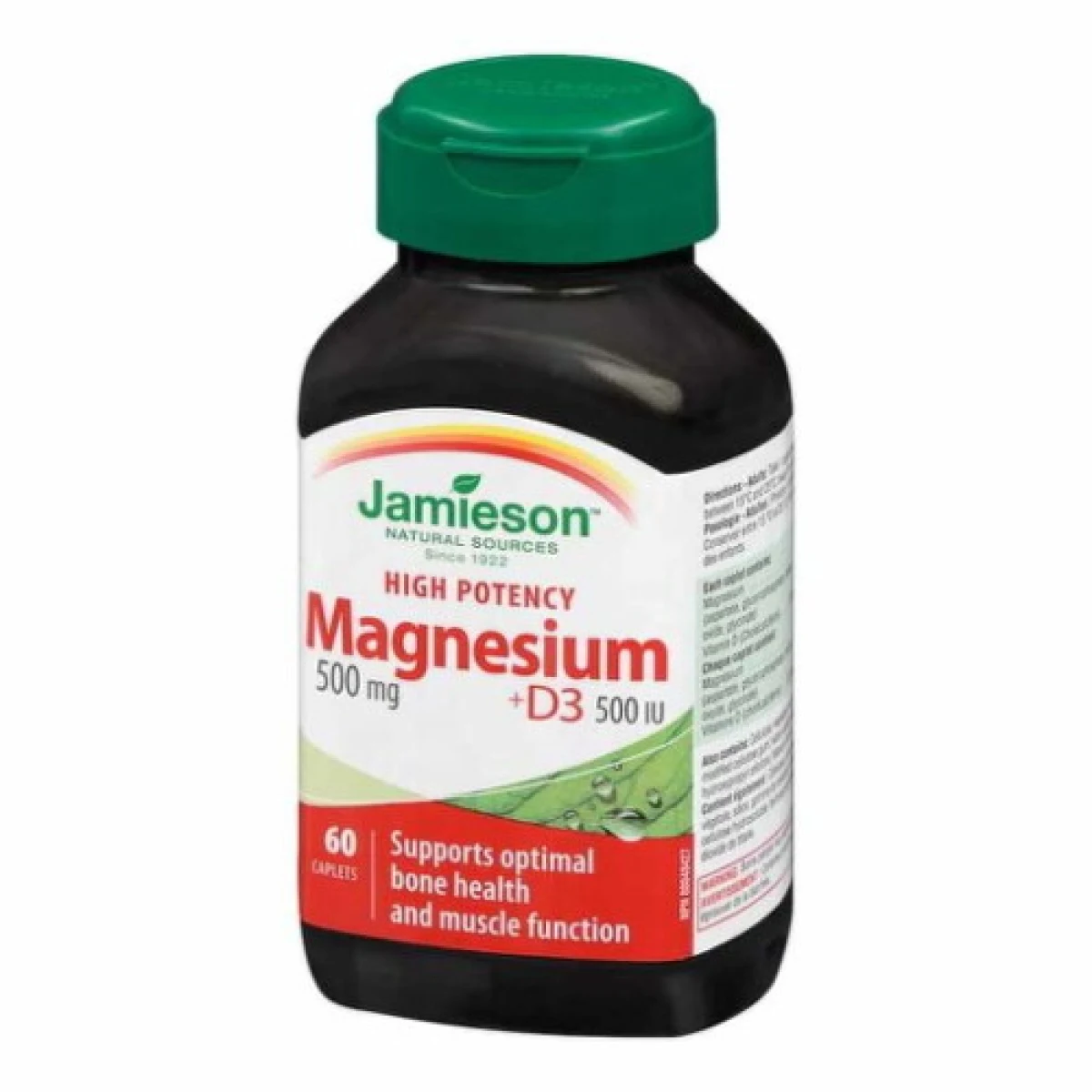 JAMIESON Horčík 500 mg s vitamínom D3 500 IU 60 tabliet · záber 1