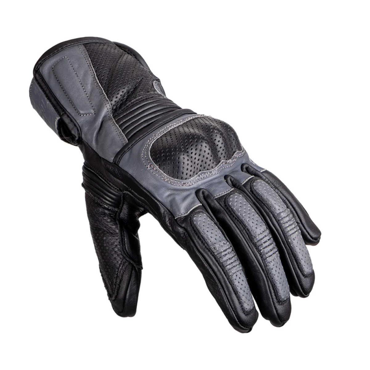 Kožené moto rukavice W-TEC Boldron Farba čierno-šedá, · záber 3