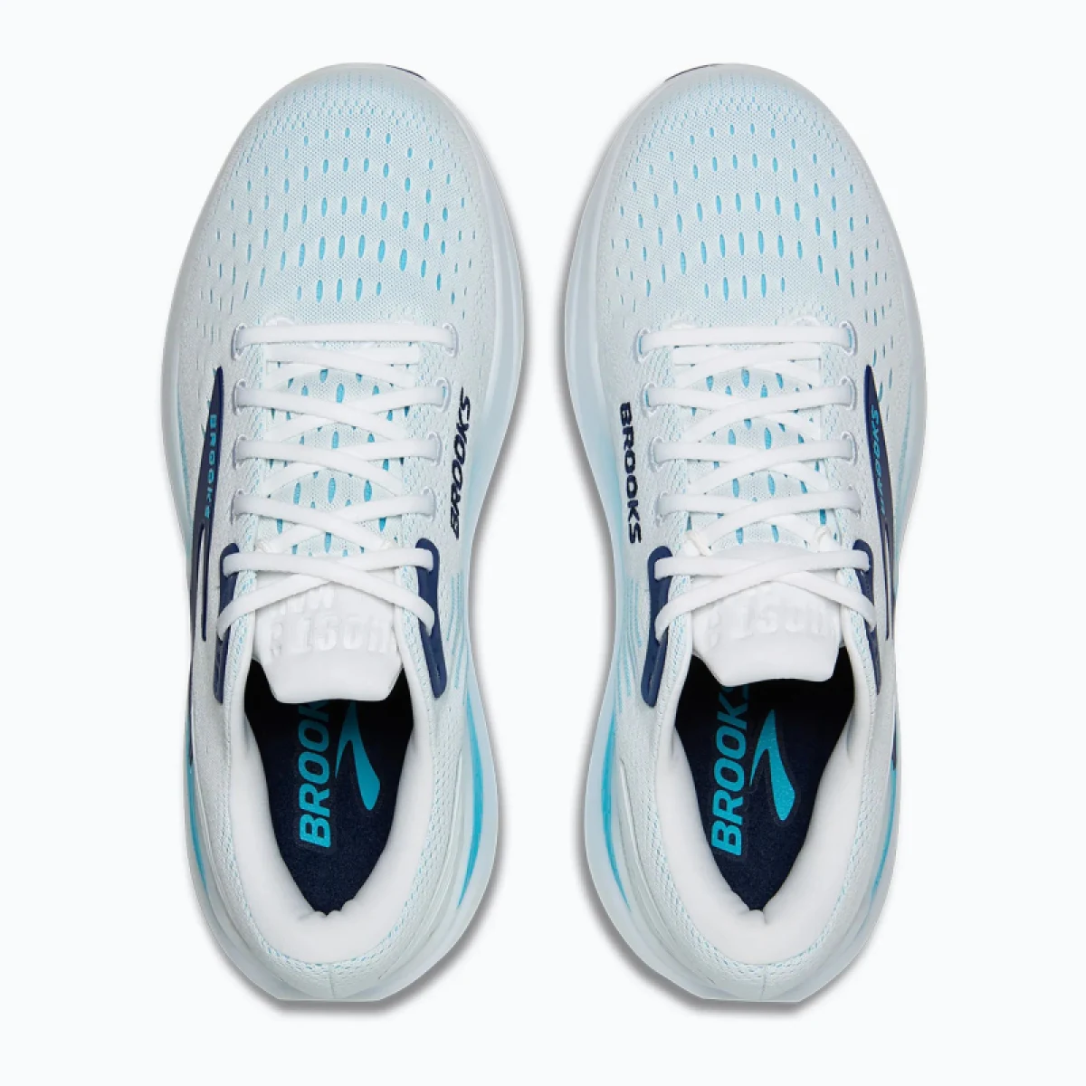 Pánska bežecká obuv BROOKS Ghost Max 3 M bright white beacon blue teal · záber 5