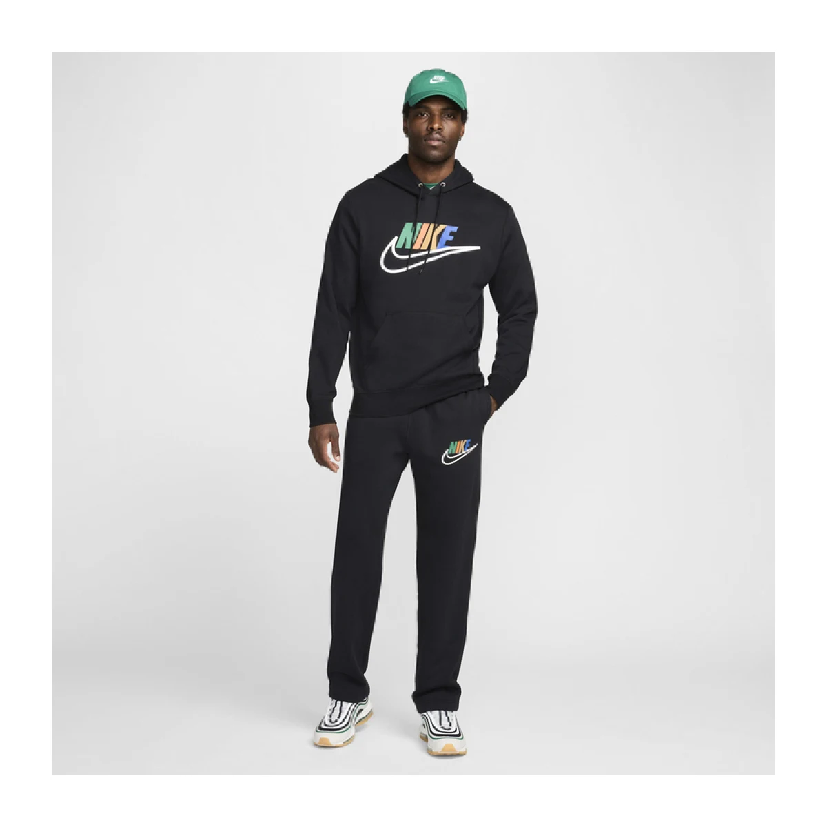 Pánské tepláky NIKE M NK CLUB BB OH PNT FTURA BLCK-010 BLACK · záber 3