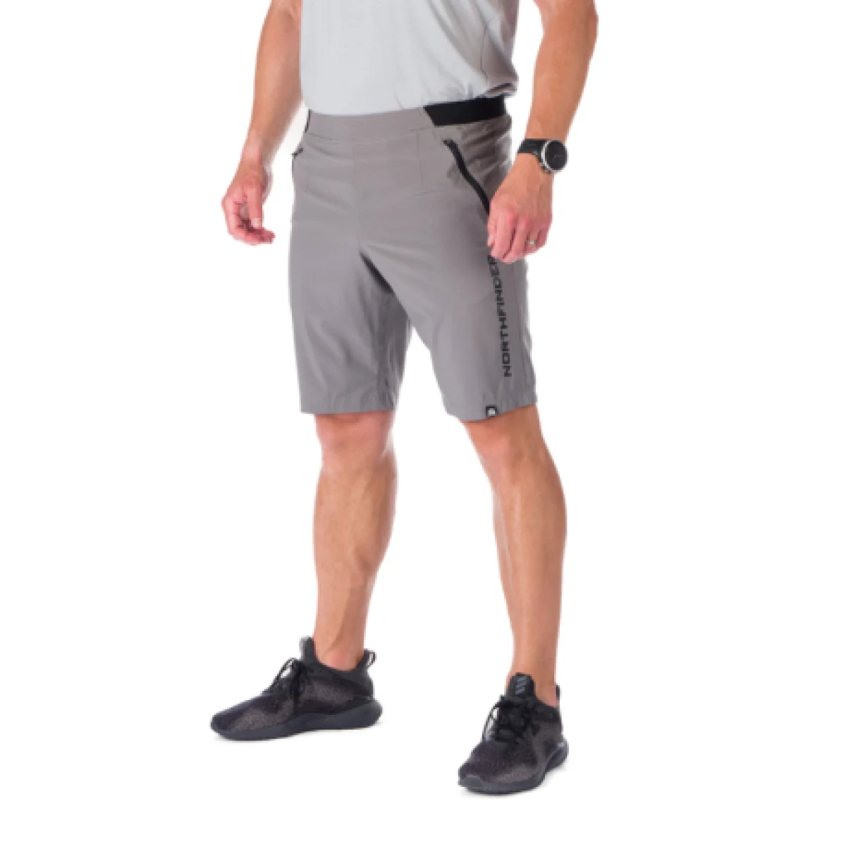 Pánske turistické kraťasy NORTHFINDER JACKSON -319-grey · záber 1