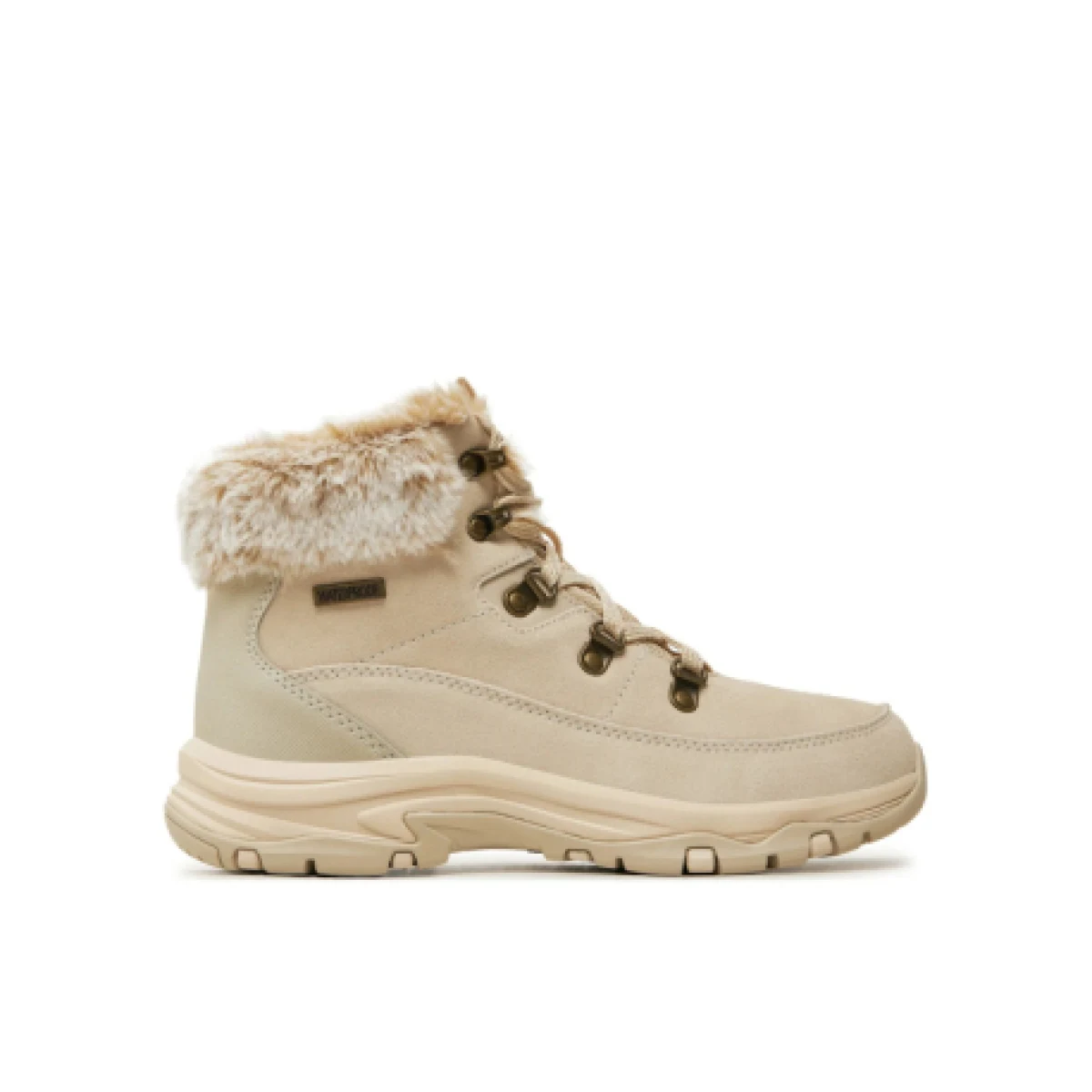 Dámske členkové zimné topánky SKECHERS Trego Snow Worries W natural · záber 1