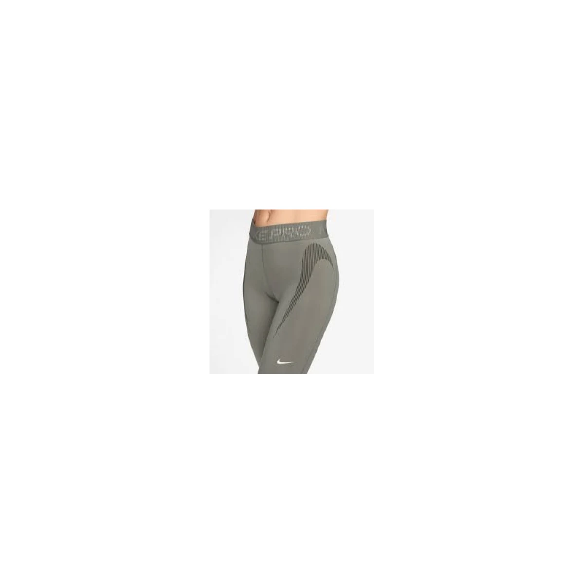 Dámské legíny NIKE PRO W NP DF MR 7 8 TIGHT TT GRX-320-Khaki · záber 3
