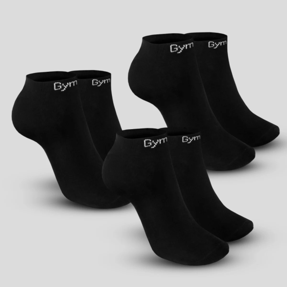 Чорапи Ankle Socks 3Pack Black - GymBeam - Размер: XL | Тегло: 0,081 g | Опаковка: 150 · záber 1