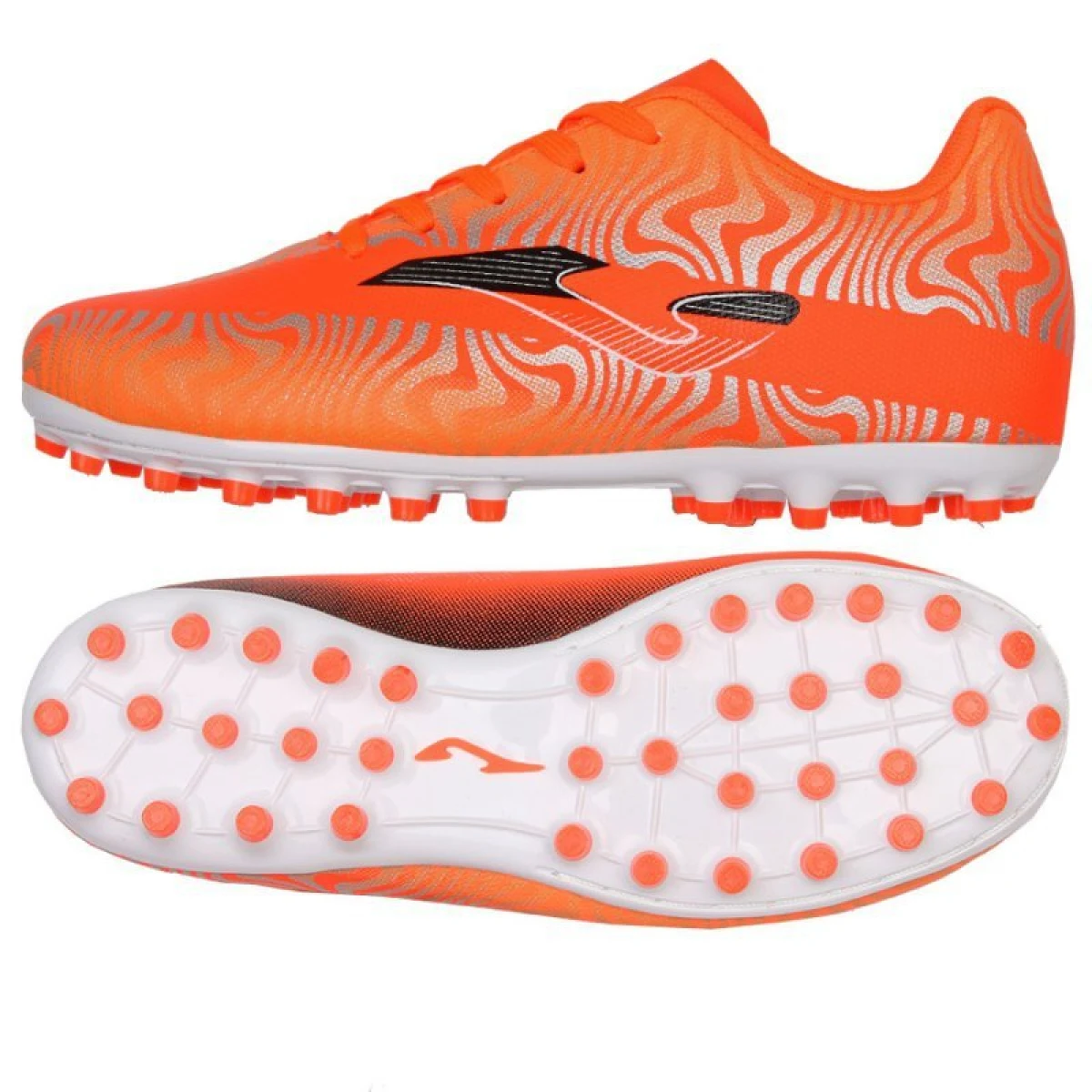 Chlapecké fotbalové kopačky outdoorové JOMA Evolution 2408 Jr FG orange · záber 5