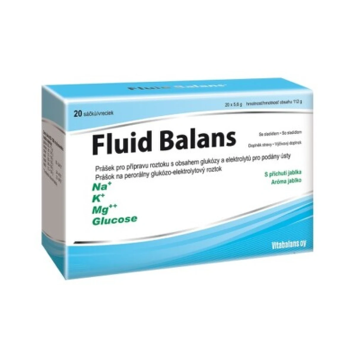 VITABALANS Fluid balans prášok 20 vreciek · záber 1