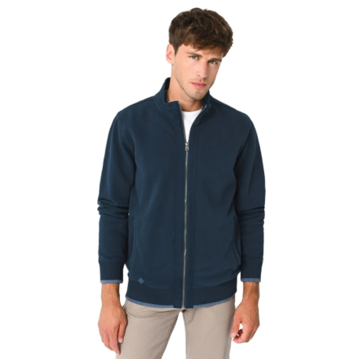 Pánska mikina so zipsom VOLCANO B-LED-600-NAVY · záber 1