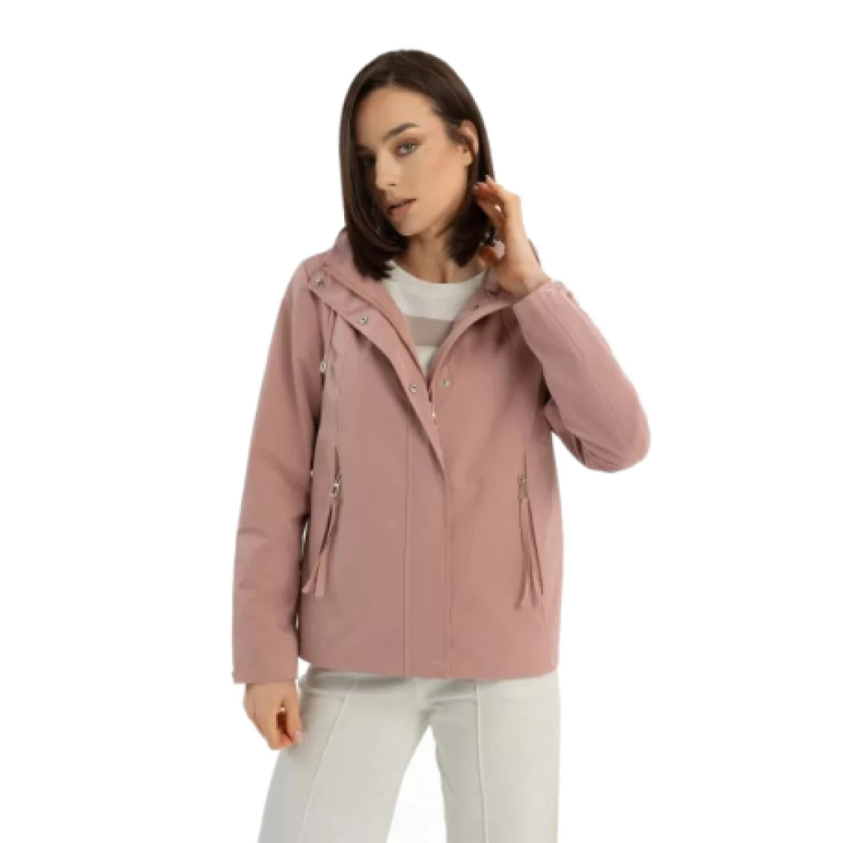 Dámska bunda s kapucňou VOLCANO J-LAGUSTI-PINK · záber 1