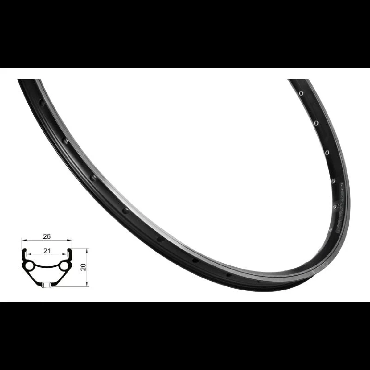 Force Ráfek PRIME 559x21 32děr, černý · záber 1