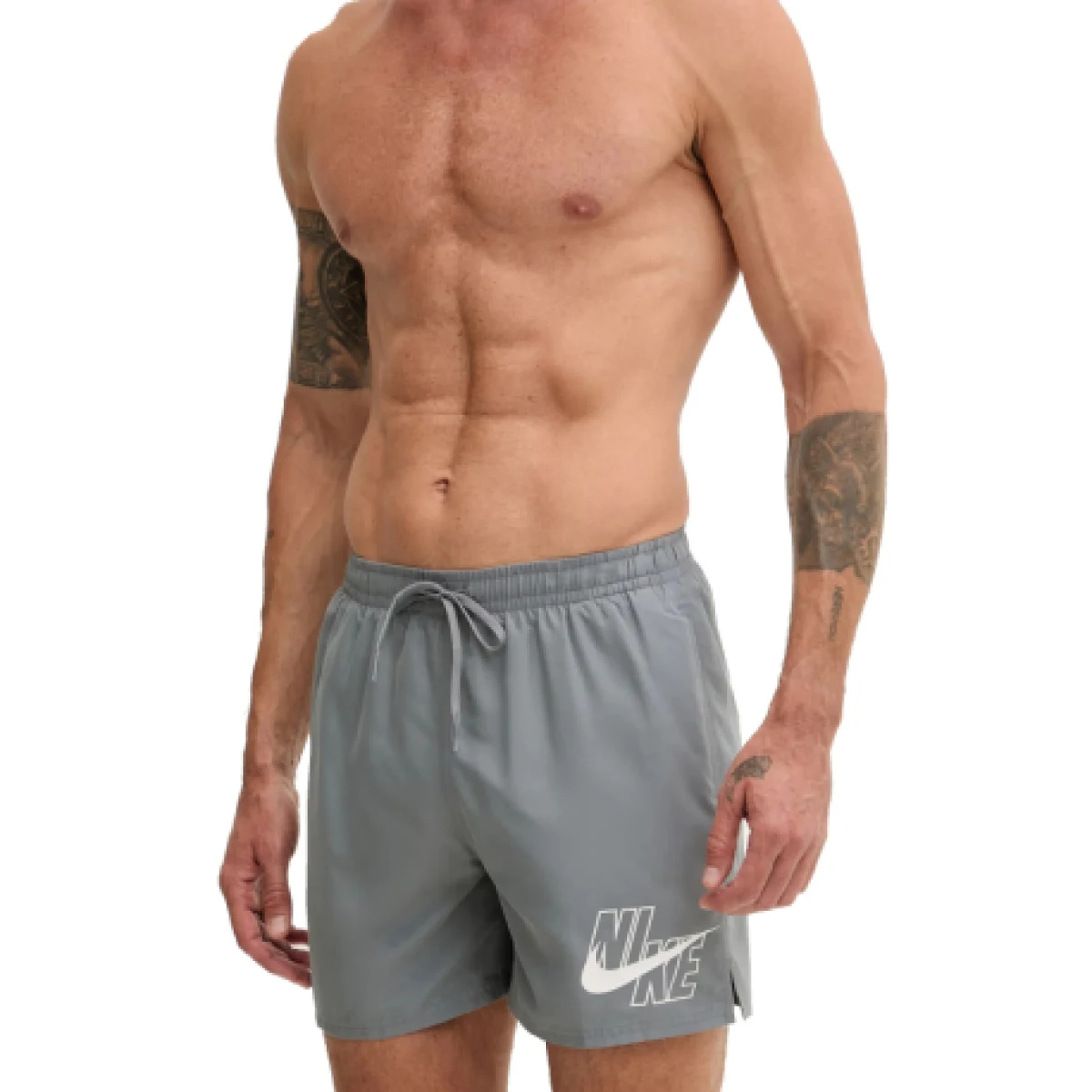 Pánské plavky NIKE SWIM Logo Lap 5 COOL GREY · záber 1