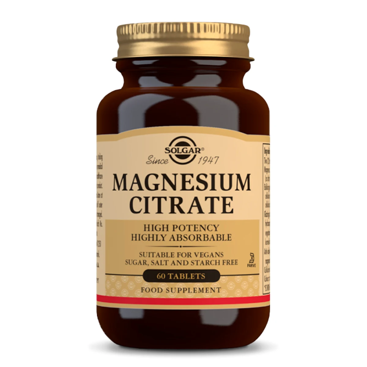 SOLGAR Magnesium citrát 200 mg 60 tabliet · záber 2