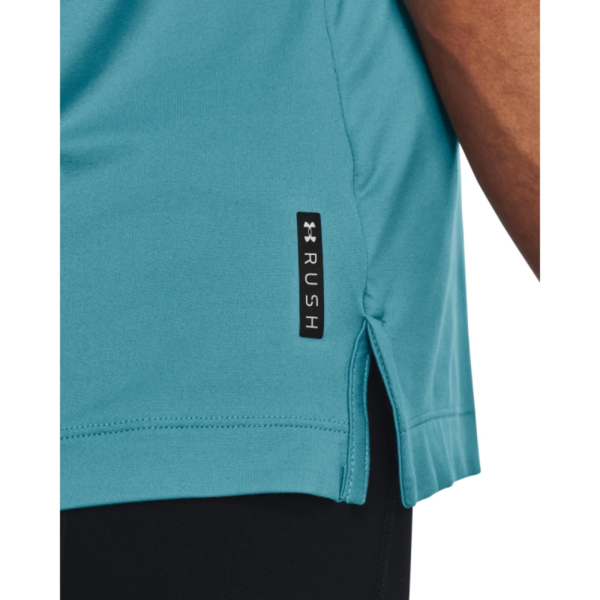 Dámské tréninkové tričko s krátkým rukávem UNDER ARMOUR UA Rush Energy SS-BLU-GHL · záber 4