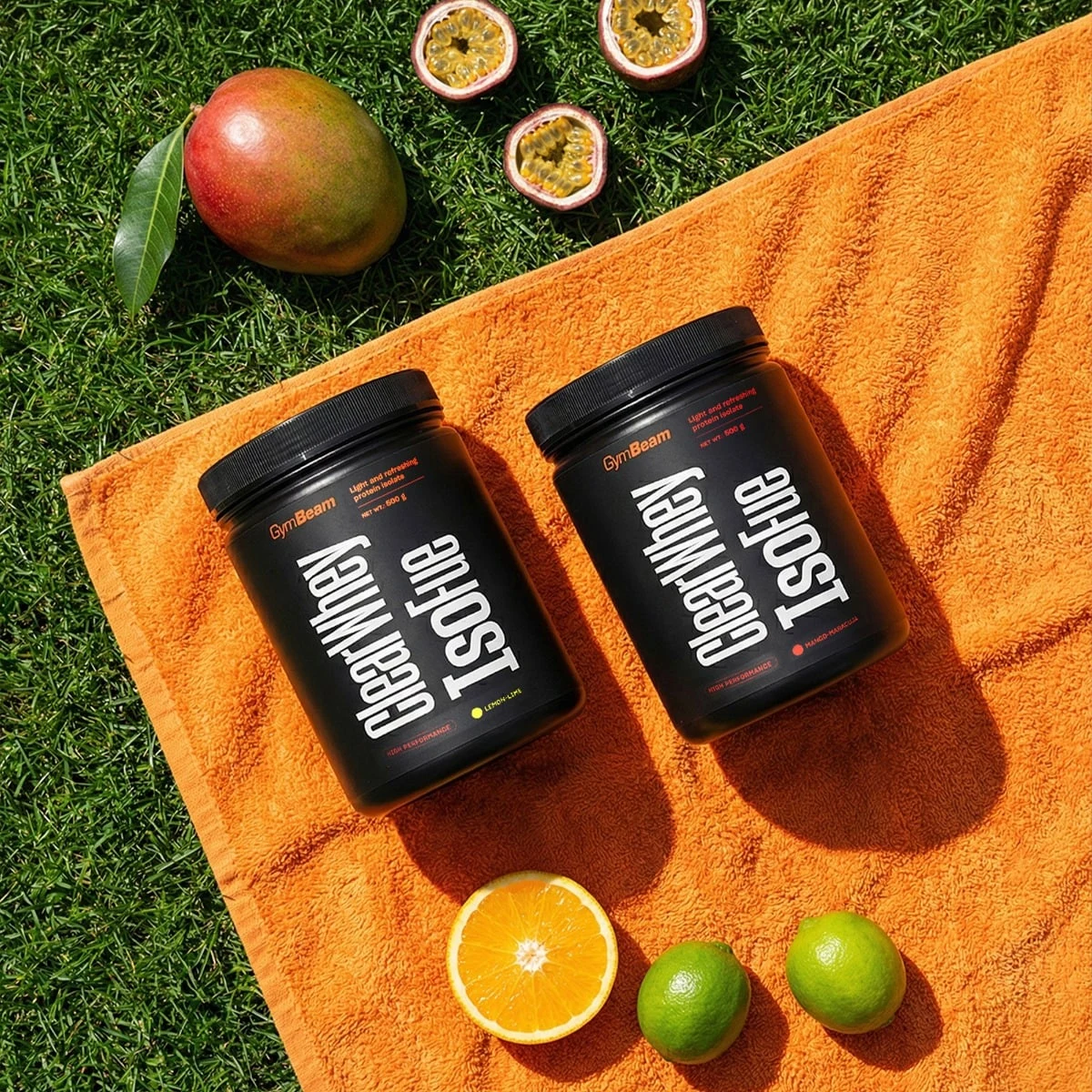 GymBeam Clear Whey IsoFue - Příchuť: Mango marakuja | Hmotnost: 0,5 kg | Balení: 18 · záber 2
