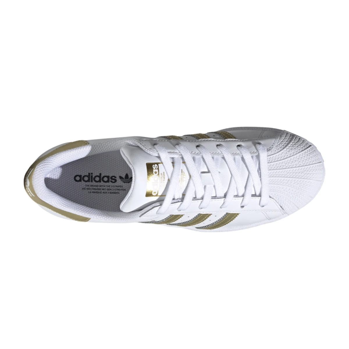 Dámská vycházková obuv ADIDAS ORIGINALS Superstar cloud white gold metallic cloud white · záber 3