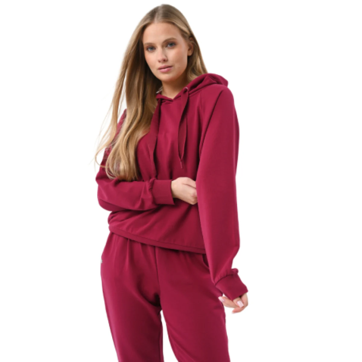 Dámska mikina s kapucňou VOLCANO B-AIKA-PINK · záber 1