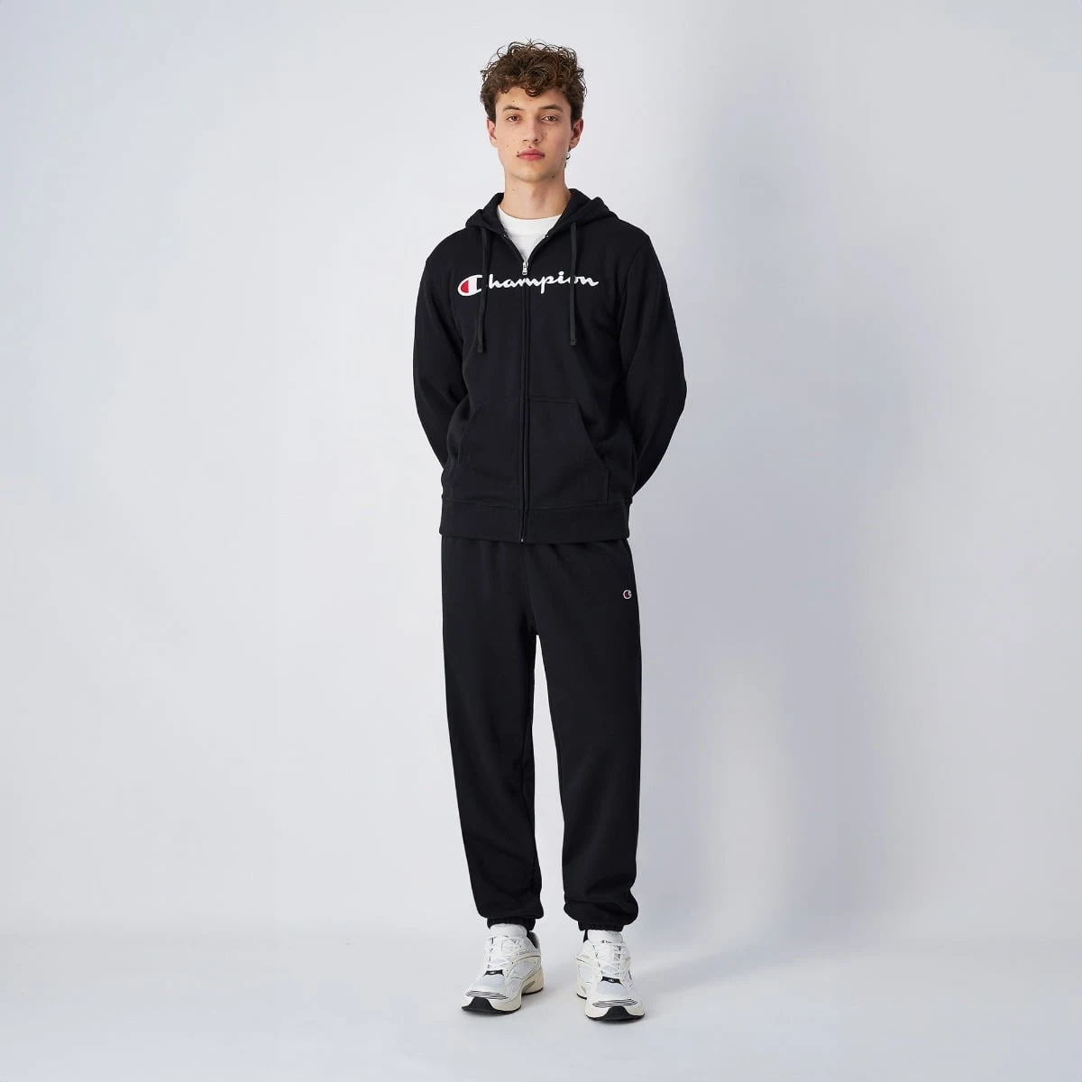 Champion Mikina Full Zip Black - Velikost: L | Barva: Čierna | Hmotnost: 0,69 kg · záber 4