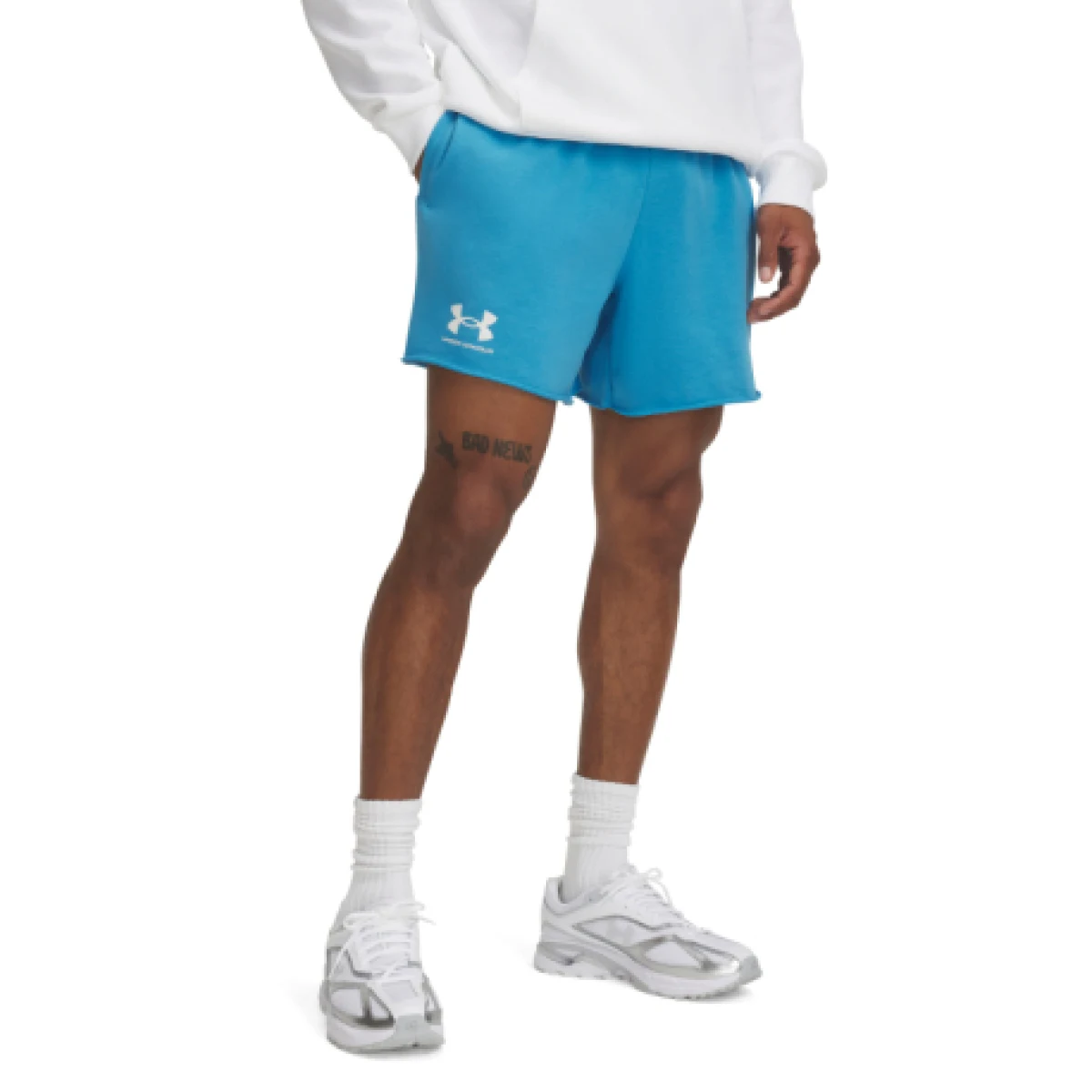 Pánské teplákové kraťasy UNDER ARMOUR UA Rival Terry 6in Short-BLU · záber 1