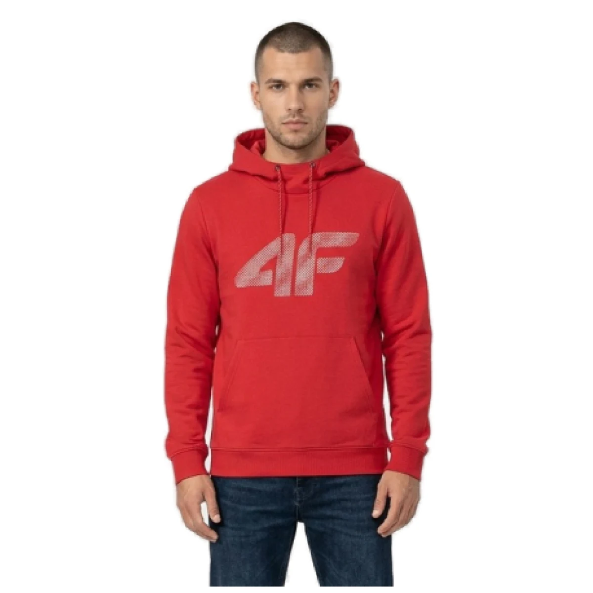 Pánská mikina s kapucí 4F SWEATSHIRT M2133-62S-RED · záber 1