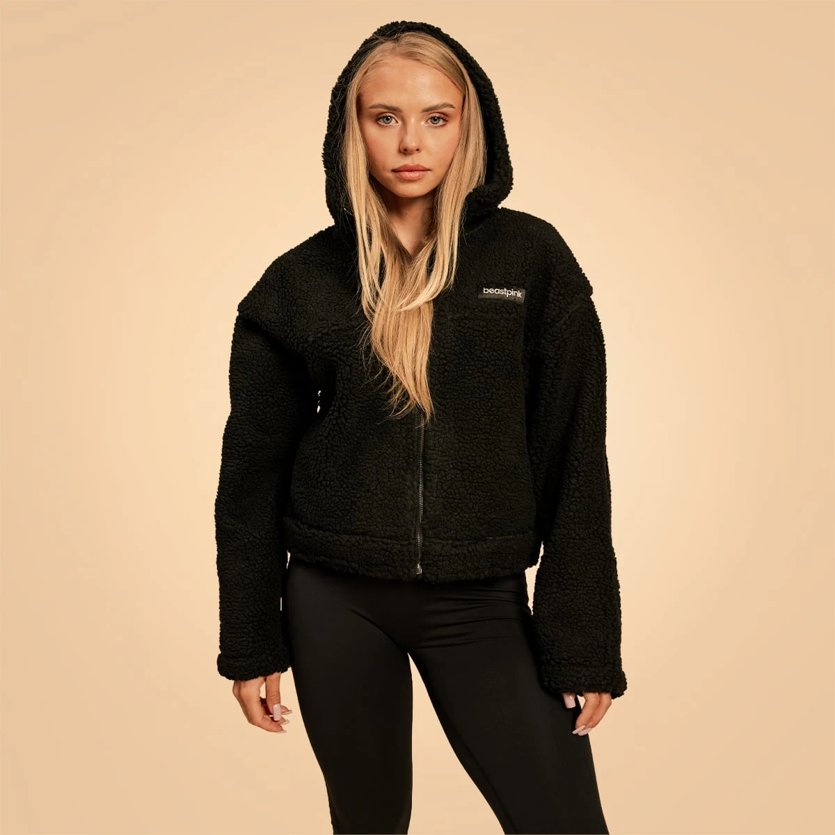 BeastPink Dámská bunda Hoodie Bliss Black - Velikost: L | Barva: Čierna | Hmotnost: 0,91 kg | Balení: 10 · záber 3
