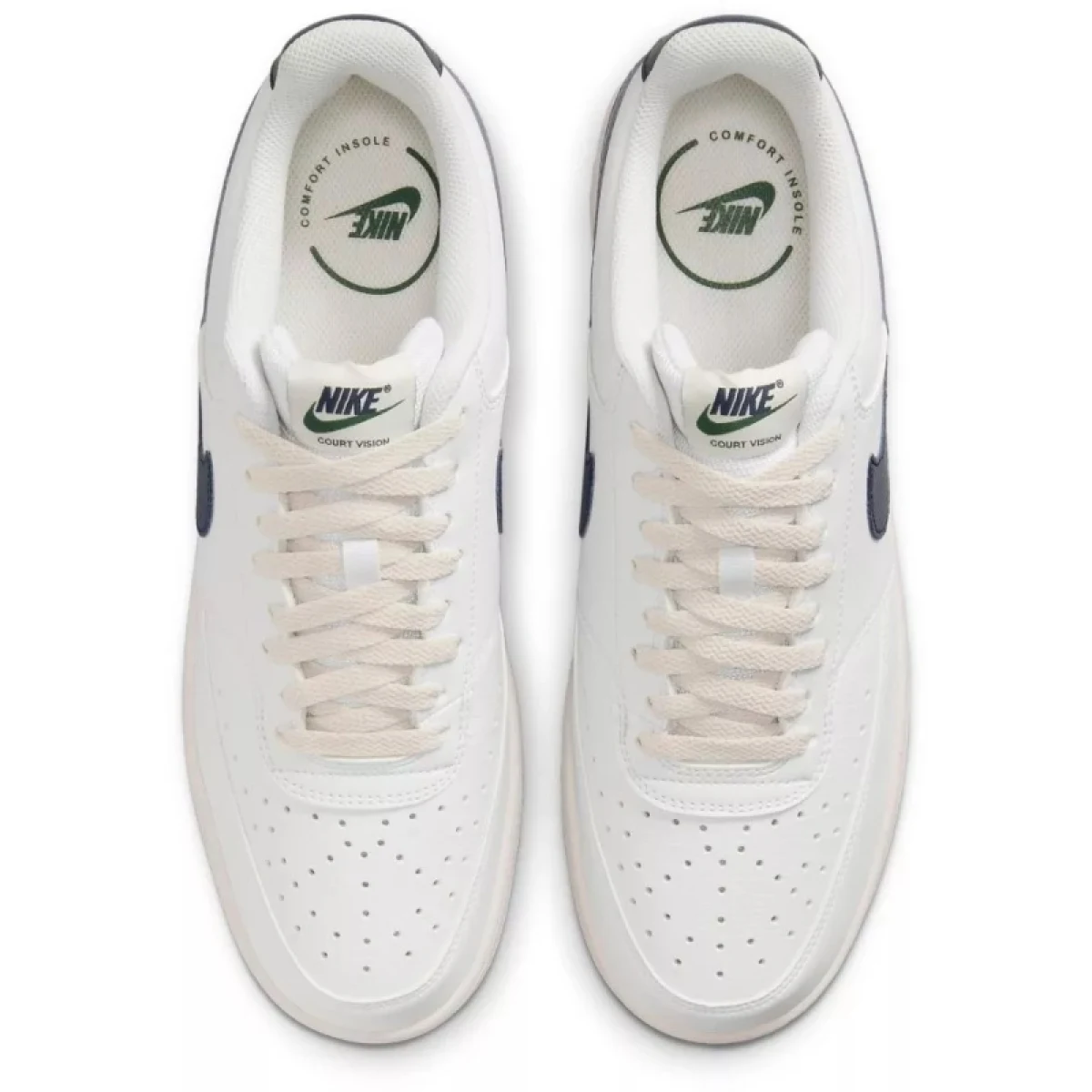Pánská rekreační obuv NIKE Court Vision Low white fir phantom obsidian · záber 3