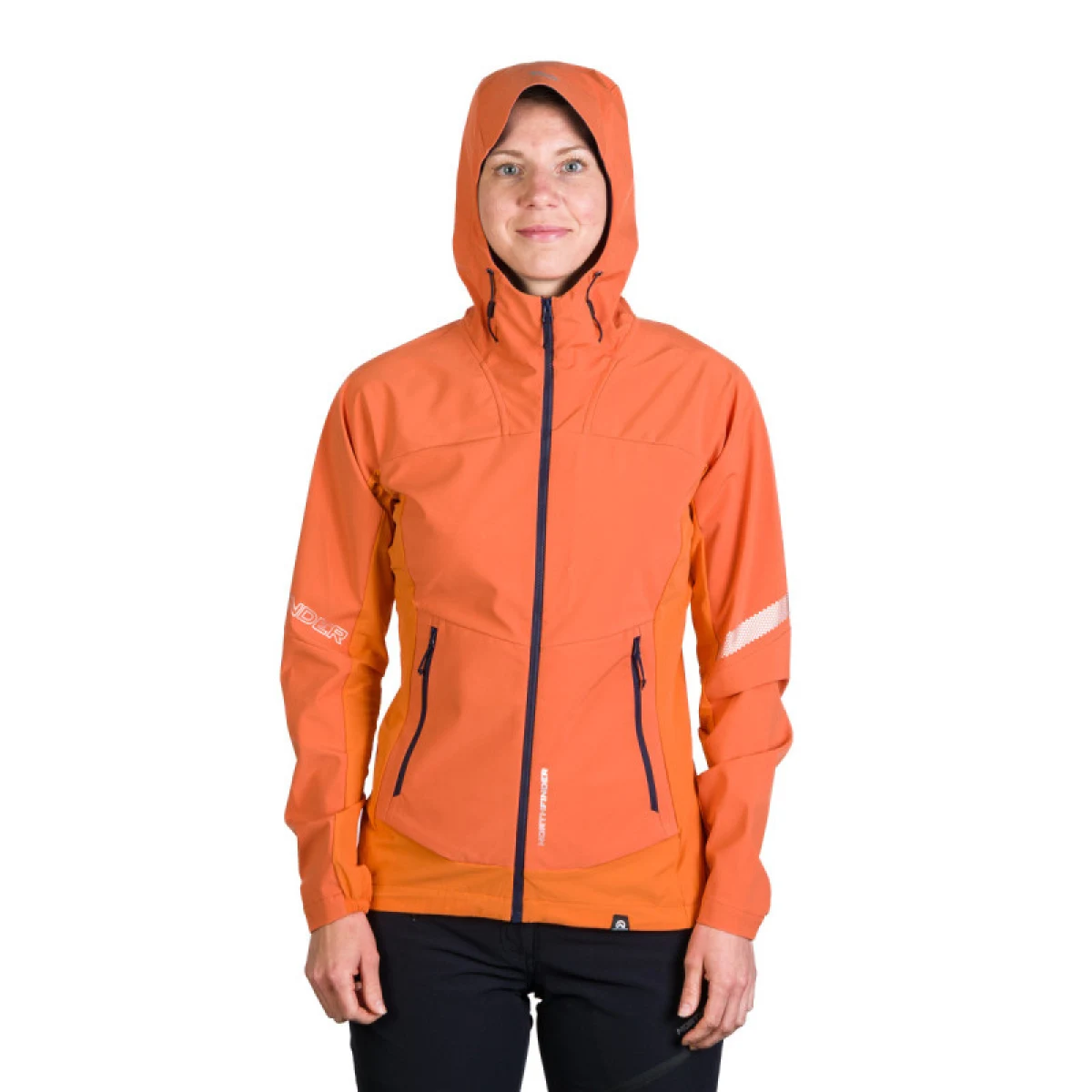 Dámská turistická softshellová bunda NORTHFINDER DONNA-182-lightorange · záber 5