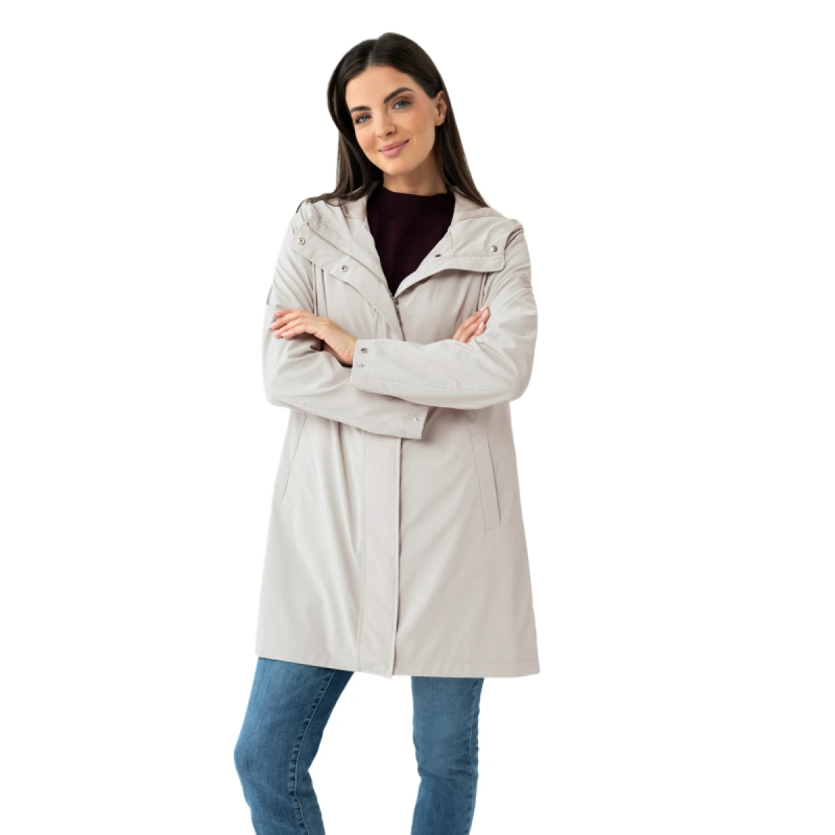 Dámsky kabát VOLCANO J-GARDENIA-CREAM · záber 2