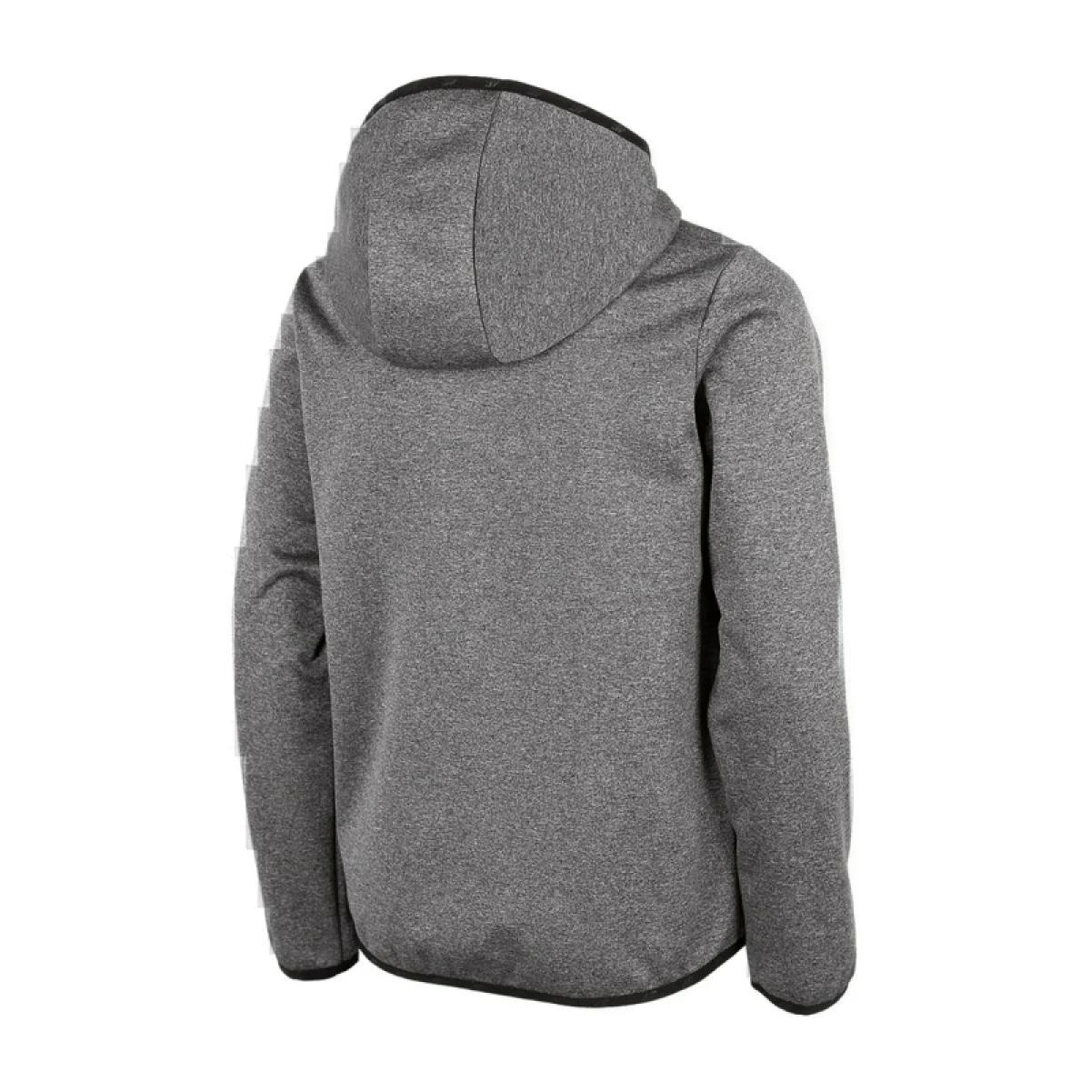 Chlapecká turistická softshellová bunda 4F JUNIOR BOYS SOFTSHELL JSFM001-24M-MIDDLE GREY MELANGE · záber 4