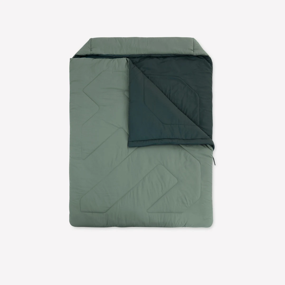 QUECHUA Kempingový spací vak Comfort 0°C pre 2 os. bez · záber 1