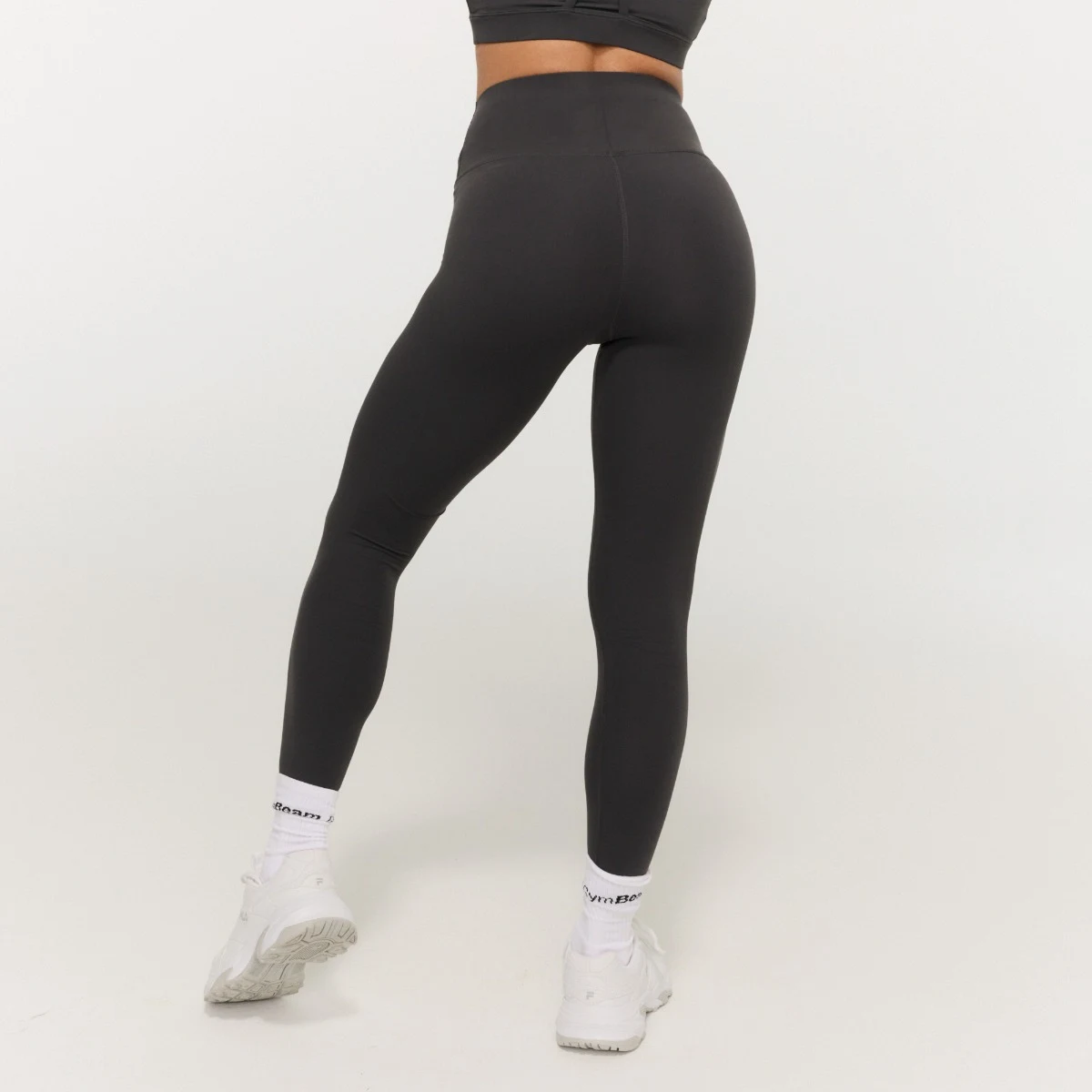 GymBeam Dámské legíny BEAT Charcoal - Velikost: XS | Barva: Sivá | Hmotnost: 0,11 kg | Balení: 35 · záber 3