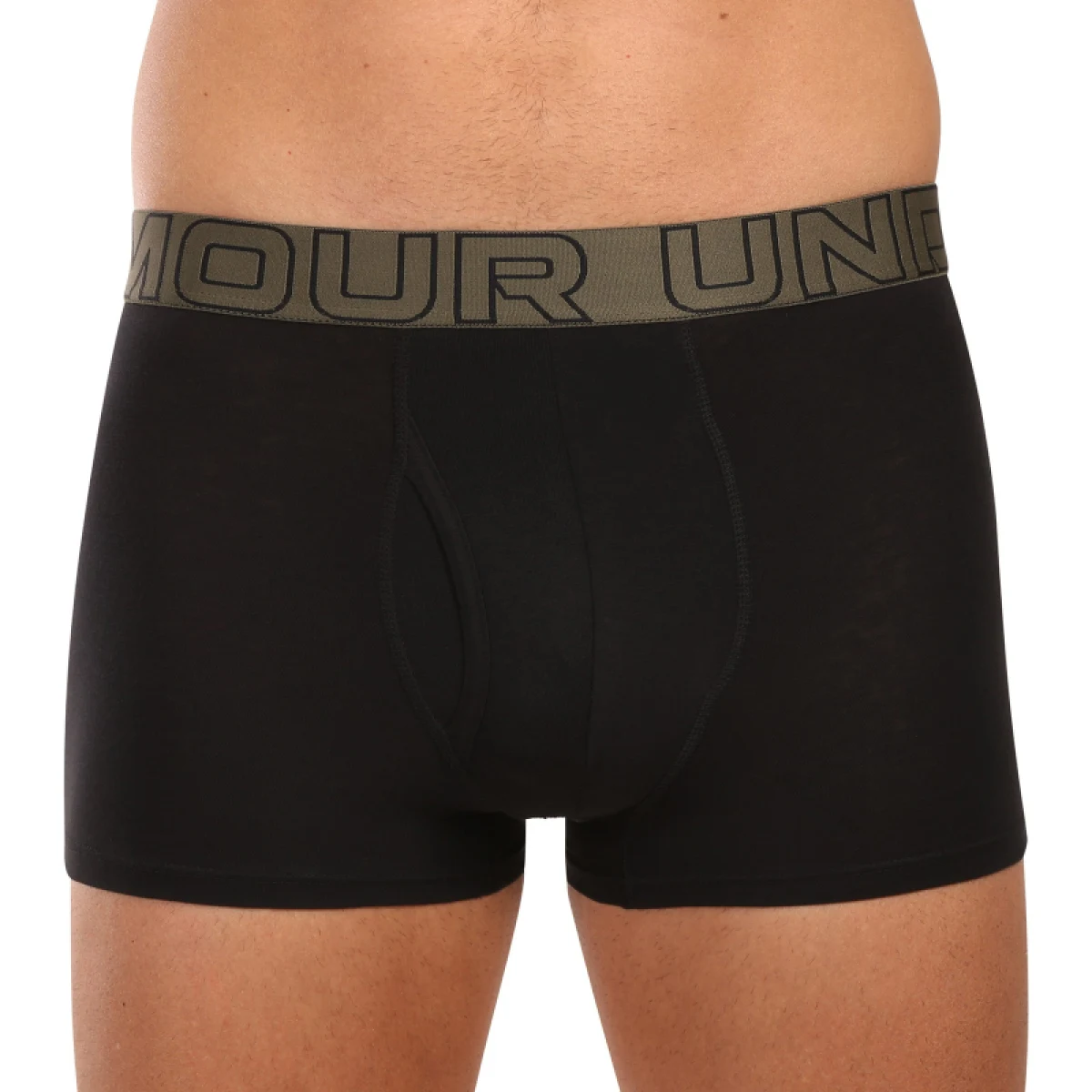 Pánske boxerky UNDER ARMOUR 3 PACK-UA PERFORMANCE COTTON - SOLID 3 inch-BLK · záber 2