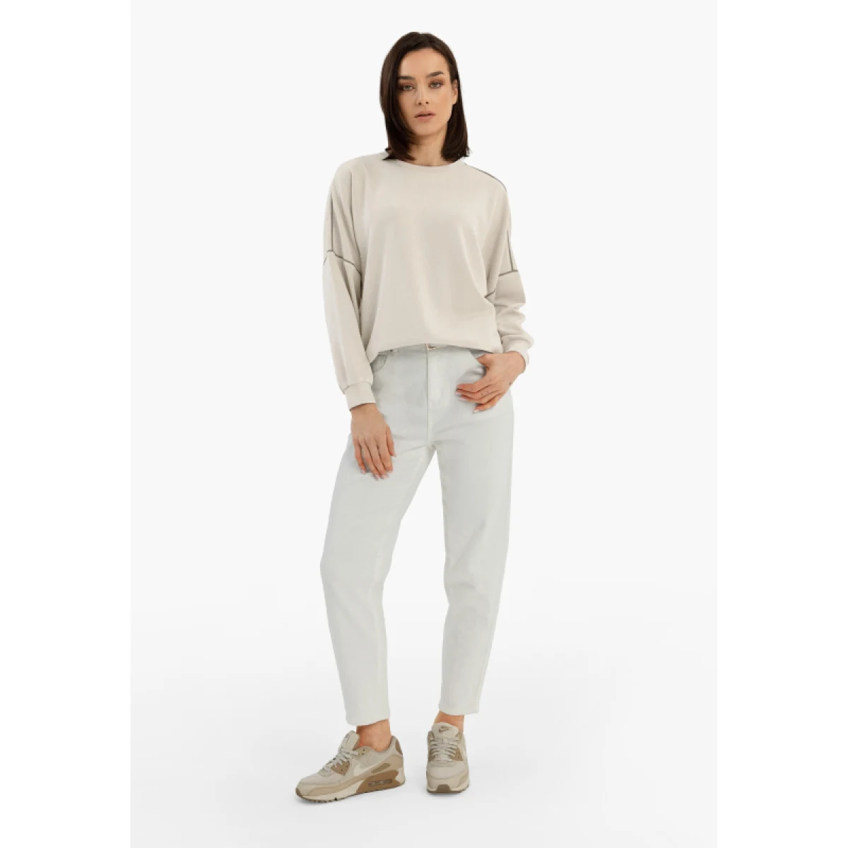 Dámska mikina VOLCANO B-KIM-BEIGE · záber 3
