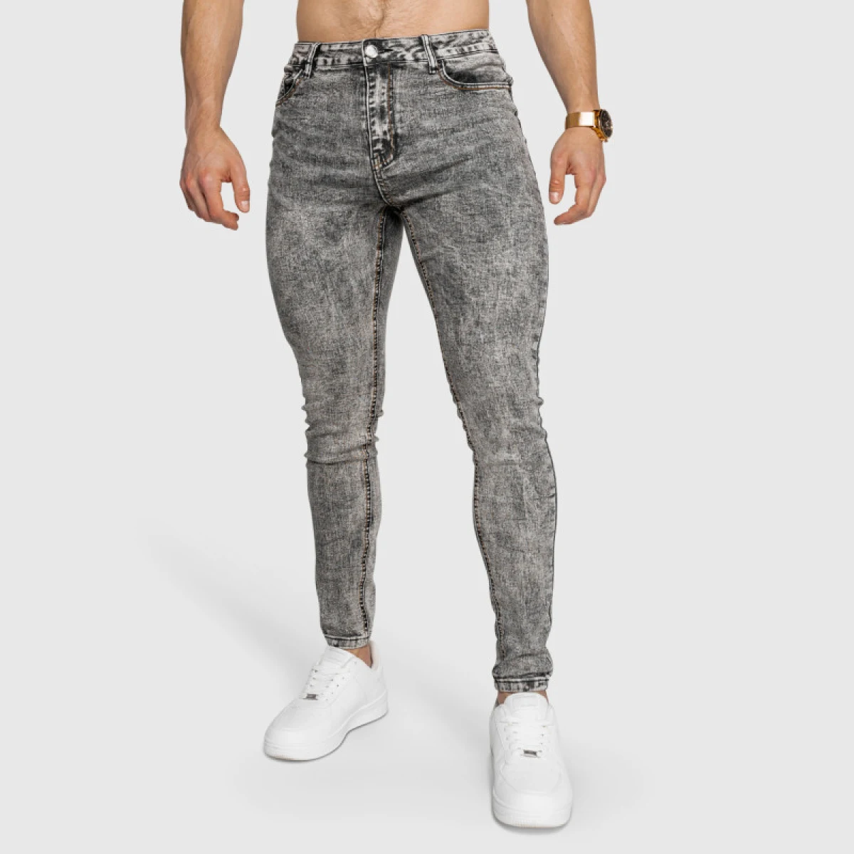 Strečové rifle Iron Aesthetics Dynamic, čierne · záber 5